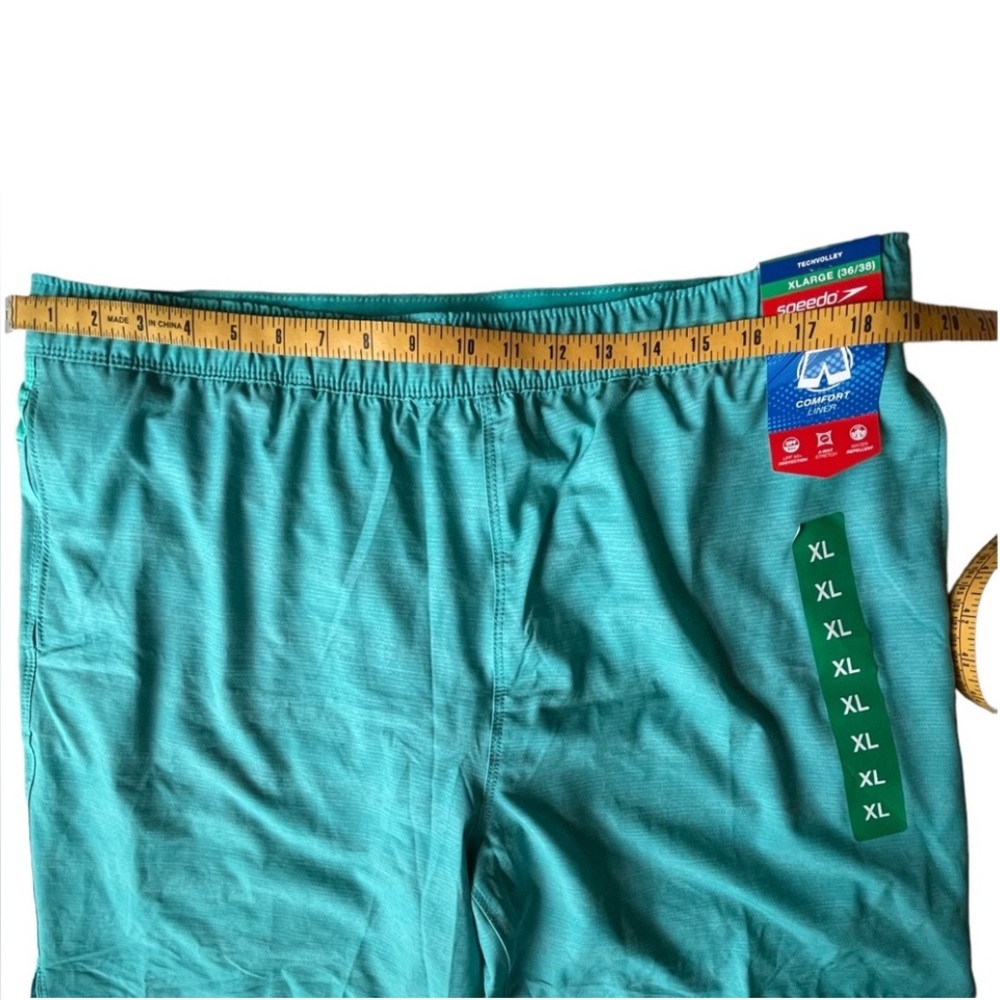 ROCK BOTTOM! NEW Mens Speedo TechVolley Lined Swim Trunks / Swimsuit, Aqua, XL - Picture 9 of 9